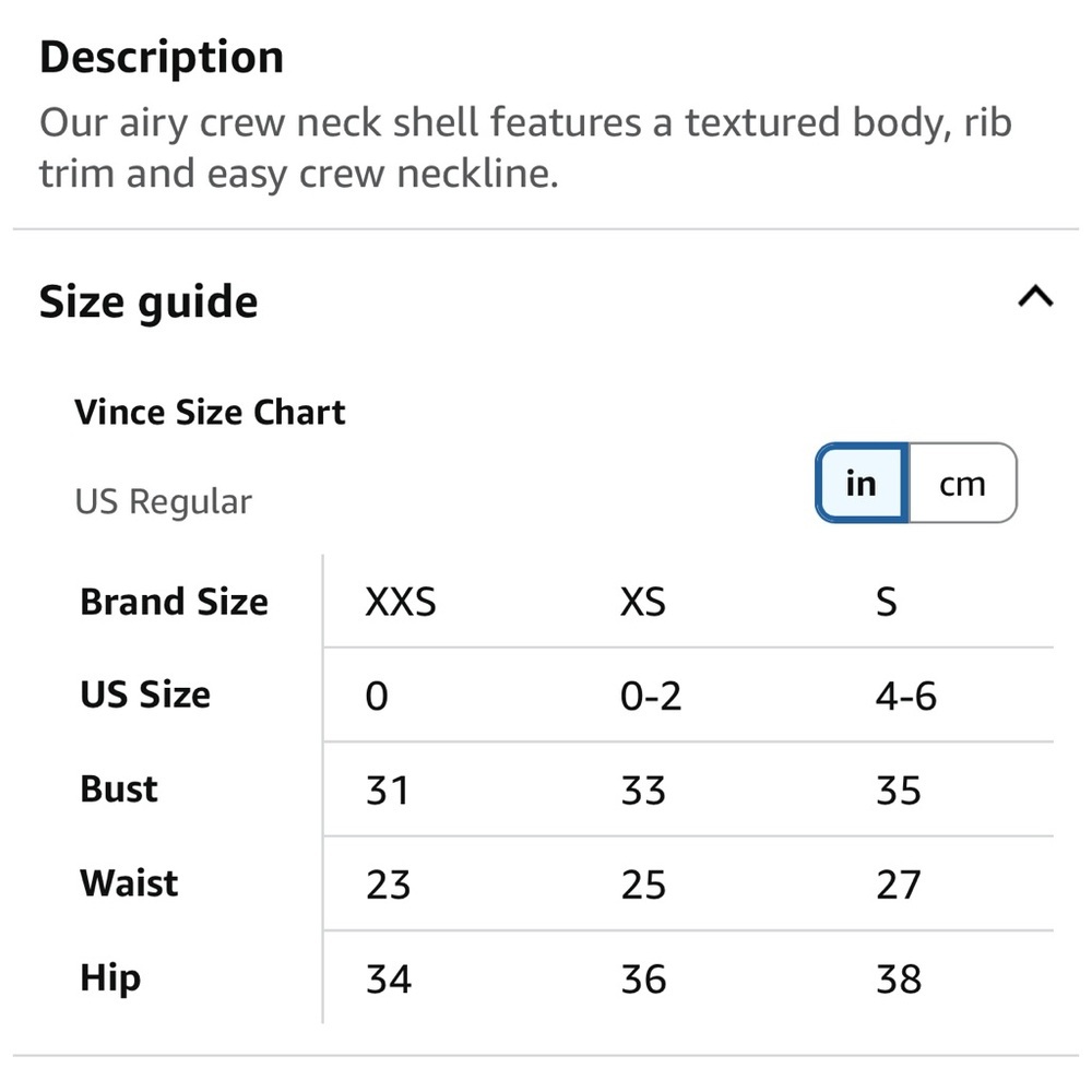 Vince White Ribbed Trim Crew Neck Sleeveless Top size small - Picture 11 of 11